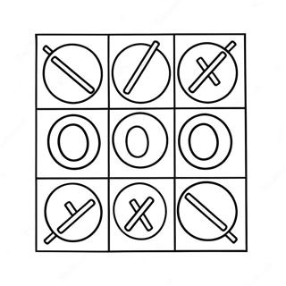 Tic Tac Toe Farvelægningsider