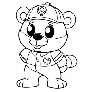 Sod Chicago Cubs Maskot Farvelaegningsside 115226-50862