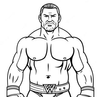 Sjov Wwe Wrestler Farvelaegningsside 115384-50995