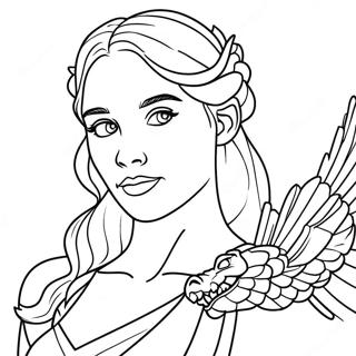 Daenerys Targaryen Drage Farvelaegningsside 115741-51261