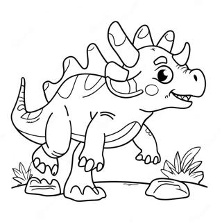 Kaempe Triceratops Ladende Farvelaegningssider 116182-51611
