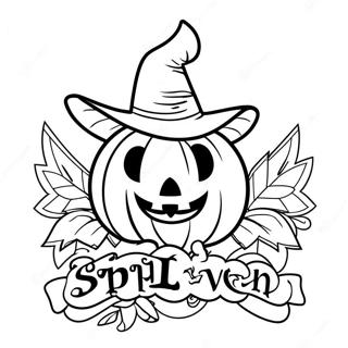 Spirit Halloween Logo Farvelaegningsside 116257-51658