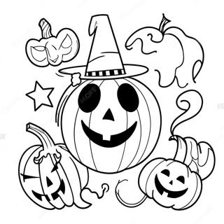 Spirit Halloween Logo Farvelaegningsside 116257-51659