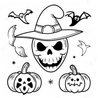 Skraemmende Spirit Halloween Logo Farvelaegningsside 116258-51661