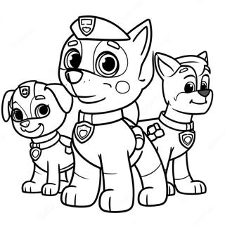 Rocky Paw Patrol Med Venner Farvelaegningsside 116389-51767