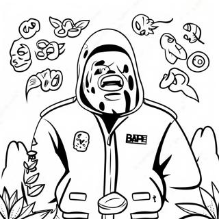 Bape Streetwear Stil Farvelaegningsside 116469-51998