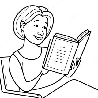 Mor Laeser En Bog Farvelaegningsside 116519-51873