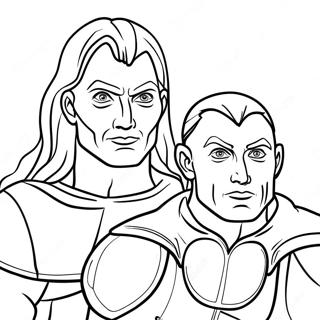 Vlad Og Niki Superhelte Farvelaegningsside 116646-52137