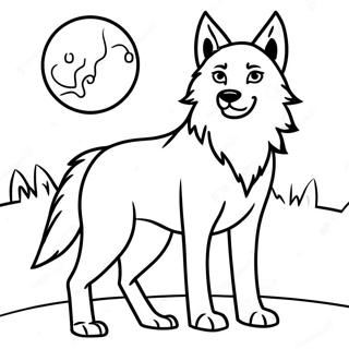 Fierce Ulv Stirrer Pa Fuld Mane Farvelaegningsside 116954-52371