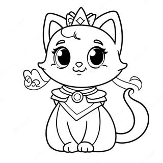 Modig Prinsesse Kat Farvelaegningsside 117032-52432