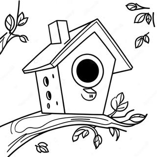 Sodt Fuglehus I Et Trae Farvelaegningsside 117083 52470