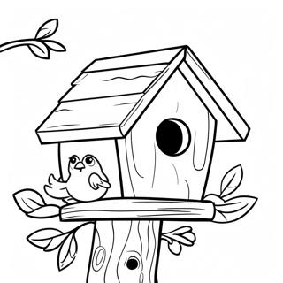 Sodt Fuglehus I Et Trae Farvelaegningsside 117083 52472