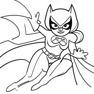 Batgirl I Aktion Farvelaegningsside 117134-52500