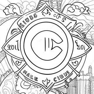 Chicago Cubs Baseball Farvelaegningsside 117160 52522