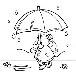 Farverige April Regn Farvelaegningsside 117235-52584