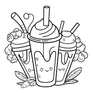 Charmerende Milkshakes Farvelaegningsside 117418-52725
