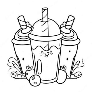 Charmerende Milkshakes Farvelaegningsside 117418-52726