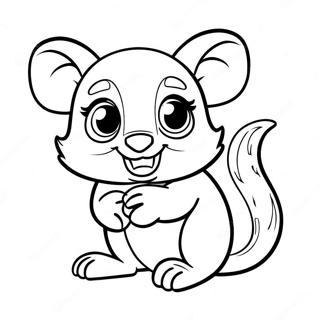 Legesyg Baby Possum Farvelaegningsside 117442 52741