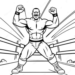 Wwe Superstar Action Pose Farvelaegningsside 117701-52933
