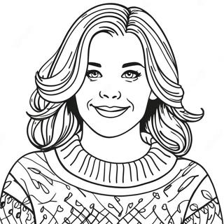 Lorelai Gilmore I En Hyggelig Sweater Farvelaegningsside 117985-53154