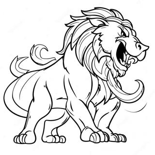 Majestaetisk Uhyre Brolende Farvelaegningsside 11809 972