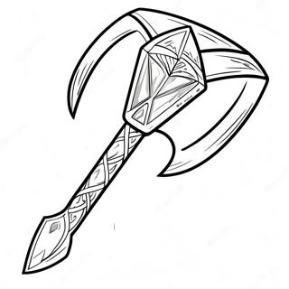 Skinnende Diamant Pickaxe Farvelaegningsside 118142-53284