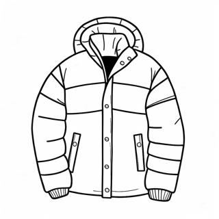 Varm Pufferjakke Farvelaegningsside 118349 53448