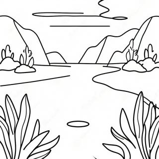 Farverig So App Solnedgang Farvelaegningsside 118679 53809