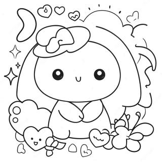 Kawaii Sod Doodle Farvelaegningsside 118882-53962