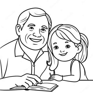 Kreativ Far Og Datter Farvelaegningsside 119066 54117