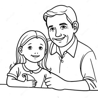Kreativ Far Og Datter Farvelaegningsside 119066 54120