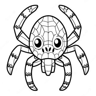 Minecraft Edderkop Farvelaegningsside 119087 54123