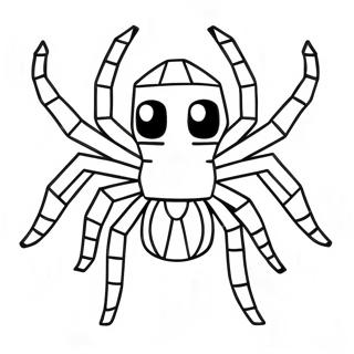 Minecraft Edderkop Farvelaegningsside 119087 54124