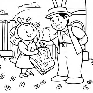 Venlige Naboer Der Assisterer Farvelaegningsside 119449-54412