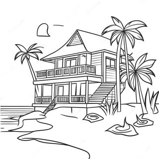 Tropisk Strandhus Farvelaegningssiden 119631-54556