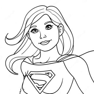 Supergirl Farvelægningsider