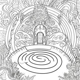 Mystisk Labyrint Farvelaegningsside 120251 55042