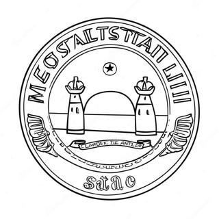 Kansas Statsflag Farvelaegningsside 120274 55055