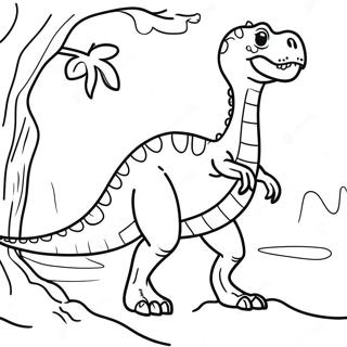 Rontgenbillede Af En Dinosaur Farvelaegningsside 120401-55156