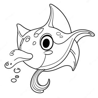 Sod Stingray Svommer Farvelaegningsside 120426 55171