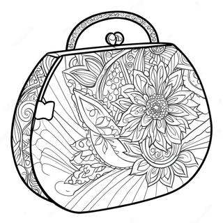 Glitrende Aften Pung Farvelaegningsside 120451-55189