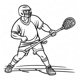 Spaendende Lacrosse Spil Farvelaegningsside 120630-55329