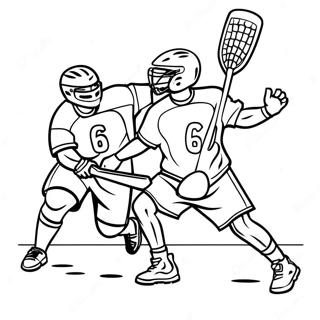 Spaendende Lacrosse Spil Farvelaegningsside 120630-55330