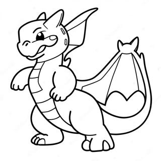 Flyvende Charizard Farvelaegningsside 12082-543