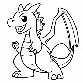 Flyvende Charizard Farvelaegningsside 12082-544