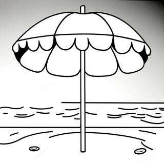 Farverig Strandparasol Farvelaegningsside 120835-55494