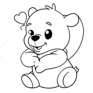 Peter Plys Med Et Stort Hjerte Farvelaegningsside 121270 55999