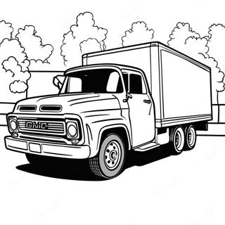 Gmc Lastbil Med Trailer Farvelaegningsside 121403-56110