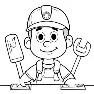 Handy Manny Med Vaerktoj Farvelaegningsside 121426-56117