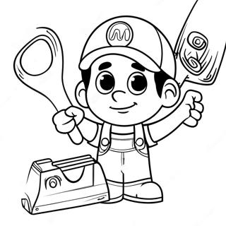 Handy Manny Med Vaerktoj Farvelaegningsside 121426-56119